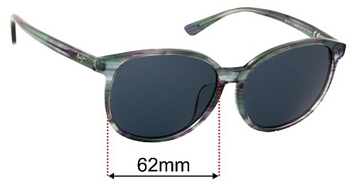 Maui Jim MJ796 Water Lily 62mm Replacement Lenses